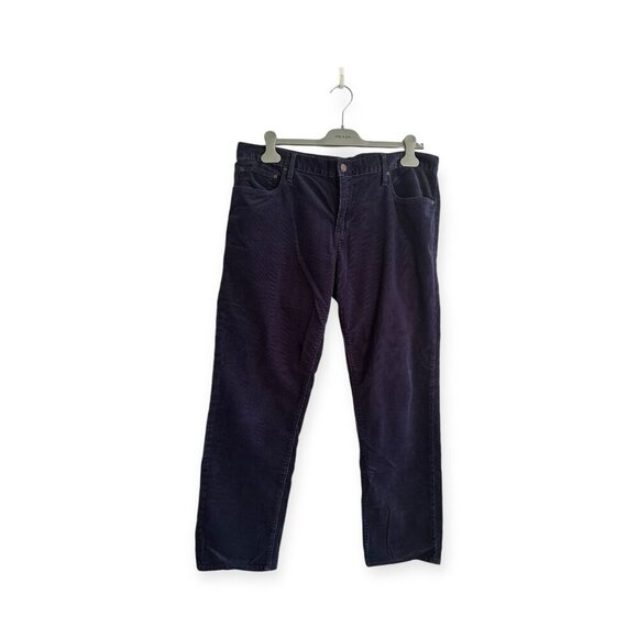Gap 1969 Sexy Boyfriend Corduroy Pants,  Size 31, Stretch Cord, Navy Uniform - Picture 1 of 9